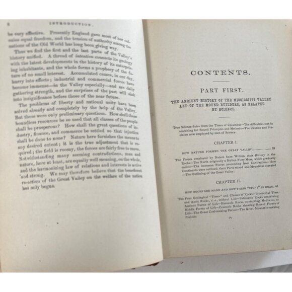 C B Walker The Mississippi Valley Prehistoric Events 1880 R T Root HC Antique - Picture 8 of 15
